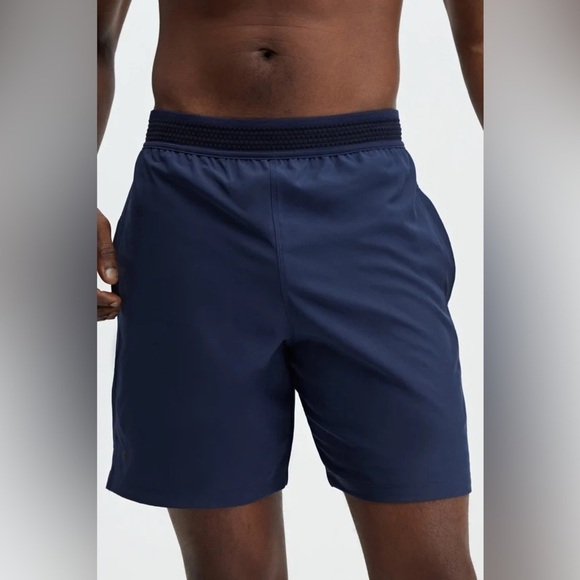Fabletics Men Navy Blue Casual Athletic Shorts Sz XL - Picture 1 of 9